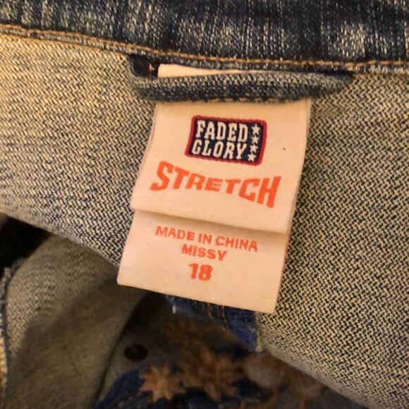 Faded Gloria denim embroidery jacket - Picture 5 of 8